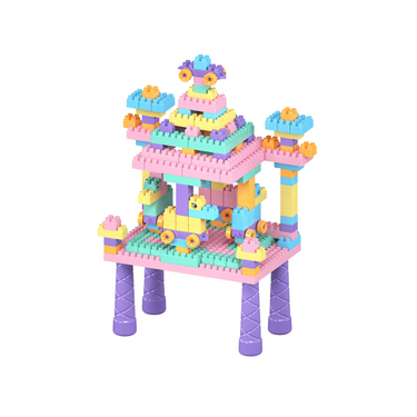 Bouwplezier | Experiencia de juego creativa - Mesa de juego con bloques de construcción para niños